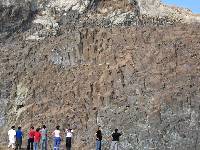 Foto 13: Disyuncin columnar en las rocas ultrapotsicas del Cerro Negro de Calasparra