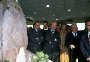 Inauguracin del Centro de Visitantes de la Luz. Miguel ngel junto a autoridades de la Comunidad Autnoma de Murcia 