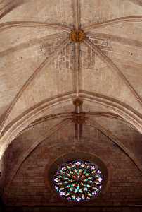 Bóveda en el interior de la Catedral de Murcia