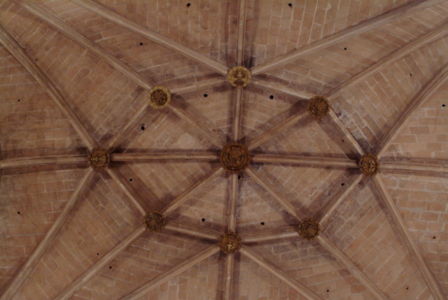 Bóveda en el interior de la Catedral de Murcia