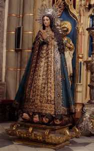 Interior de la Capilla Mayor de la Catedral de Murcia