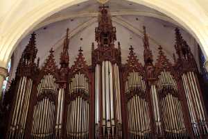 Órgano en el interior de la Catedral de Murcia