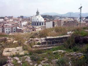 Restos de un templo tardorepublicano situado en el Molinete, conocido como 'Templo Negro'