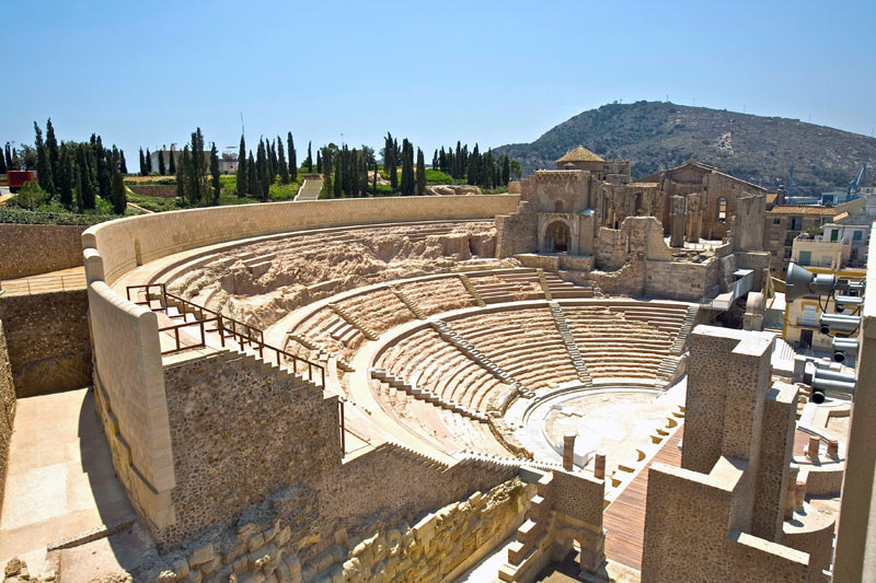 Graderío del Teatro Romano de Cartagena