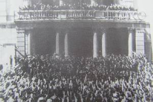 Francisco Franco en el Ayuntamiento de Cartagena 