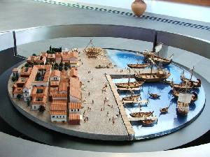 Museo ARQUA. Maqueta del puerto