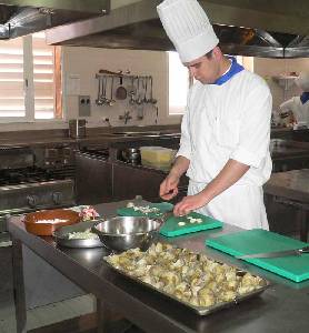 Cocinando las alcachofas