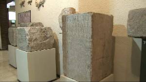 Inscripcin conmemorativas de Carthago Nova expuestas en el Museo Arqueolgico de Cartagena