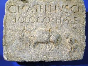 Placa funeraria del liberto Cneo Atellio Toloco