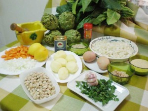Ingredientes de Potaje de espinacas