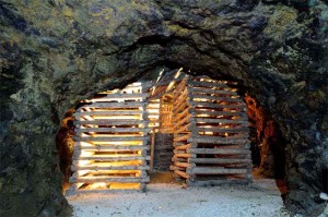 Interior de la mina Agrupa Vicenta en La Unin 