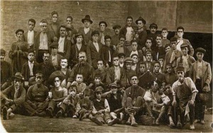 Mineros de la Mina Artesiana en 1920 