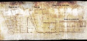 Plano de la casa del Tío Lobo en Portmán 