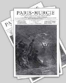 La portada de la revista Paris-Murcie, dedicada a la riada de Santa Teresa