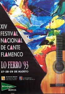 Cartel del Festival Nacional de Cante Flamenco de Lo Ferro. Año 1993