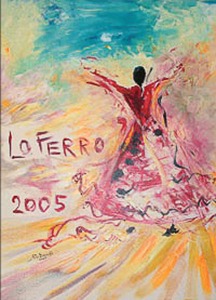 Cartel del Festival Nacional de Cante Flamenco de Lo Ferro. Año 2005