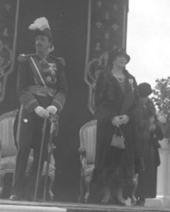 Los reyes Alfonso XIII y Victoria Eugenia, durante una visita a Cartagena