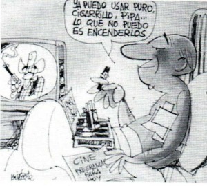Caricatura de Mingote sobre Alfonso Snchez 