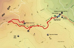 Mapa del Mirador de la Cruz