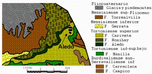 Figura 2. Mapa geolgico sinttico de Aledo