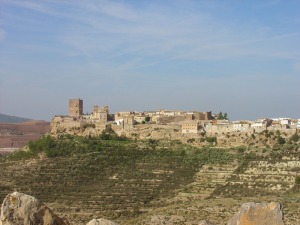 Las vistas de Aledo desde la carretera del santuario de Santa Eulalia son excepcionales. Sus casas, su castillo y su iglesia se agarran a la cuesta de areniscas costeras de hace siete millones de aos