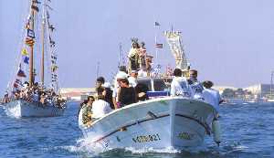 Virgen del Carmen en el Mar Menor