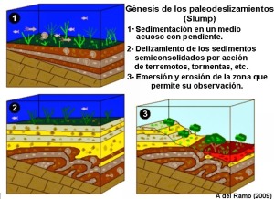 Gnesis de los paleodeslizamientos (slump)