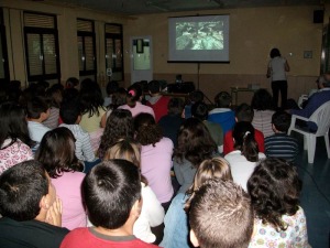Proyecci�n del documental "Carthago Nova. D�as de Guerra y Paz" en el CEIP Vicente Ros de Cartagena 