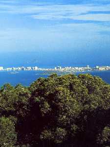 Vista de la Manga desde Calblanque