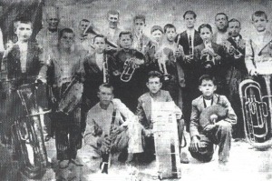 Banda de msica de Alguazas en 1955 