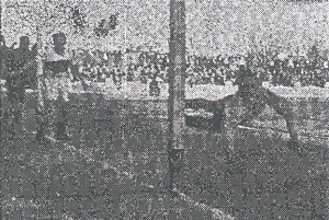 Gol de Guillermo en la victoria del Real Murcia ante el Elche en La Condomina (temporada 1939-40)