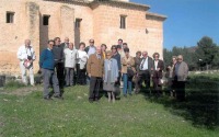 Antonio Crespo junto a compaeros de la RAAX en una visita a La Encarnacin de Caravaca