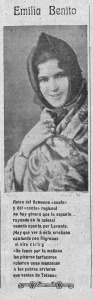 Emilia Benito. The Kon Leche, 13 de Diciembre de 1915