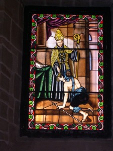 V. de los I. Iglesia de San Andrs, vidriera