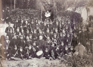 Banda de Caravaca en 1907. Archivo Orrico.