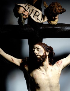 F. Salzillo. Crucificado de la Inquisicin. Facistol (detalle). 1765-70. Madera policromada. 165 x x 95x 65 cm.