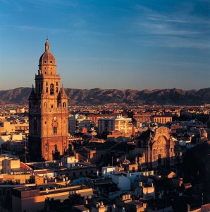 Vista de Murcia con su Iglesia Catedral