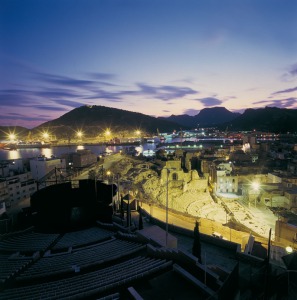 Teatro romano y Catedral vieja. Cartagena. Murcia