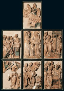 Annimo de taller ingls. Retablo de la vida de la Virgen. Finales del s. XV. Museo Arqueolgico Nacional. Madrid