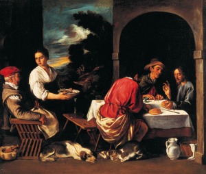 Pedro Orrente. Los discpulos de Emas. 1635-1640. Museo de Bellas Artes. Bilbao