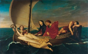 Germn Hernndez Amores. Viaje de la Virgen y San Juan a feso. 1862. Museo del Prado. Madrid