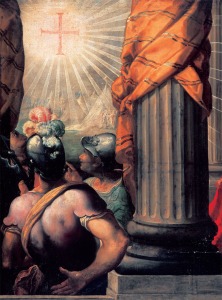 Francisco Herrera el Viejo. La visin de Constantino (detalle). 1614. Hospital de la Caridad de Sevilla