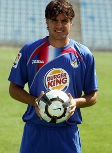 Pedro Len en su presentacin con el Getafe en el Coliseum Alfonso Prez