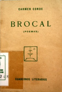 Portada del libro 'Brocal' [Carmen Conde]