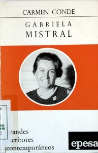 Portada del libro 'Gabriela Mistral' 