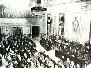 Asamblea de constitución de la Confederación Sindical Hidrográfica del Segura (CHS) en 1926