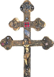 Taller Francs. Relicario del Lignum Crucis. Siglo XIV. Iglesia Parroquial de San Miguel. Estella. Navarra
