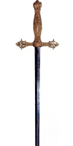 Espada de ceremonia de la Orden de Santiago. Reproduccin de 1896. Museo del Ejrcito. Madrid