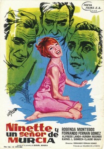 Cartel Promocional de 'Ninette y un seor de Murcia', de Fernndo Fernn Gmez (1965)