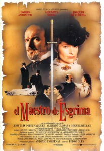 Cartel Promocional de 'El maestro de esgrima' de Pedro Olea (1992)